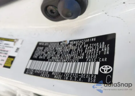 2021 Toyota Corolla Le z USA, uszkodzony, nr VIN 5YFEPMAE6MP213825